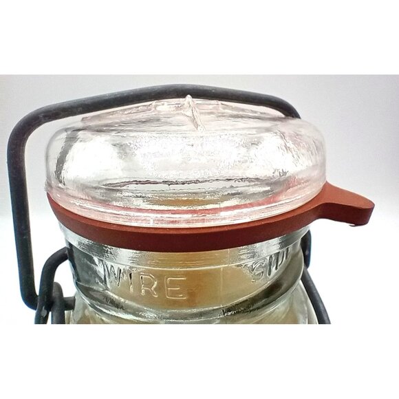 Glass Jar Mother ONeals Wild Huckleberry Preserves Wire Clamp Lid Vintage 11 Oz - Picture 5 of 14